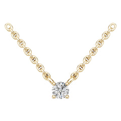 14K Gold Semi Mount Necklace Setting Round Ro 6x6mm Syz Jewelry