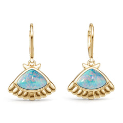 18K Gold Semi Mount Earrings Setting Round Ro 5x7mm Syz Jewelry