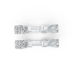 Sterling Silver Semi Mount Earrings Setting Round RD 5x5mm DHJ