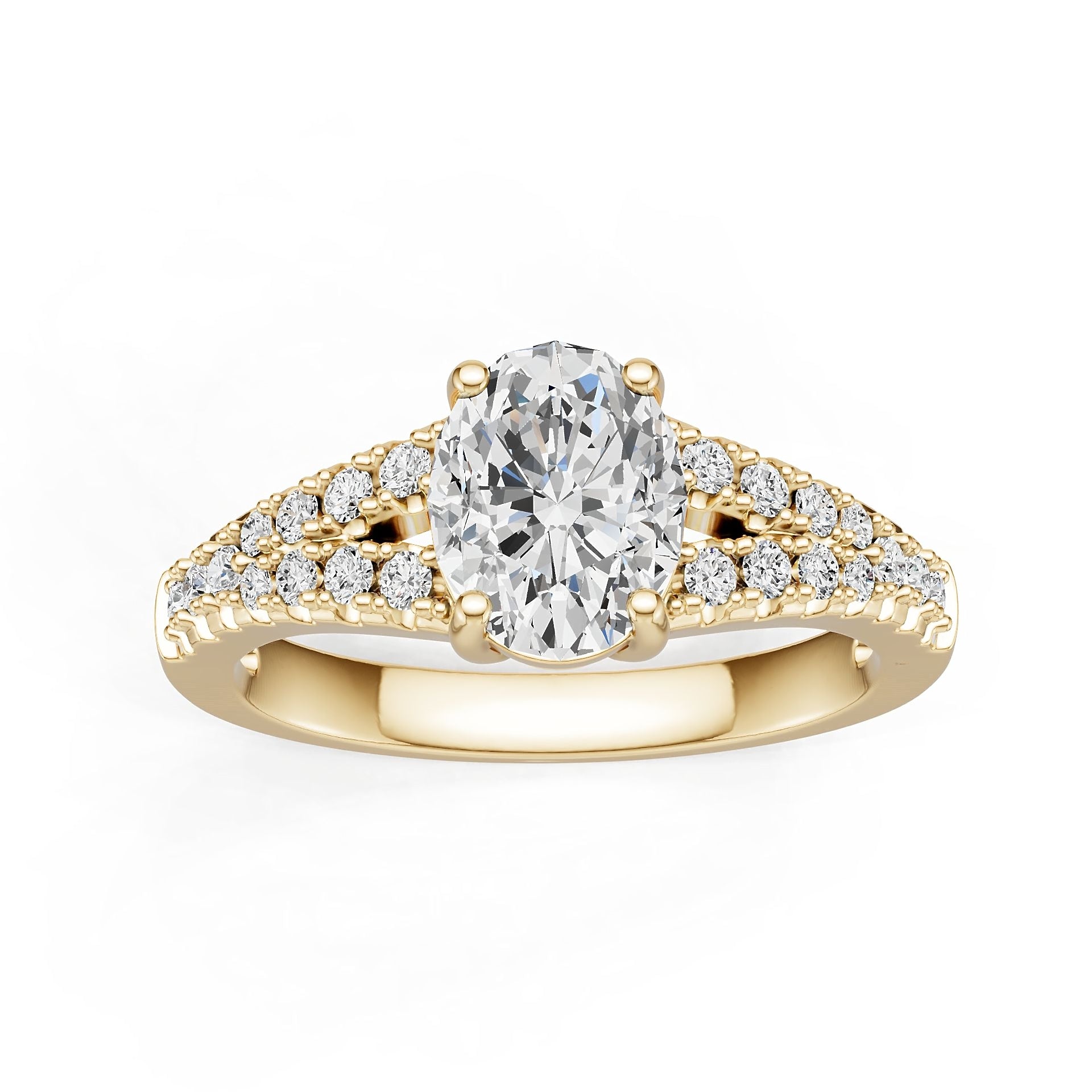 Sterling Silver Semi Mount Ring Setting Oval Ov 95x75mm DHJ