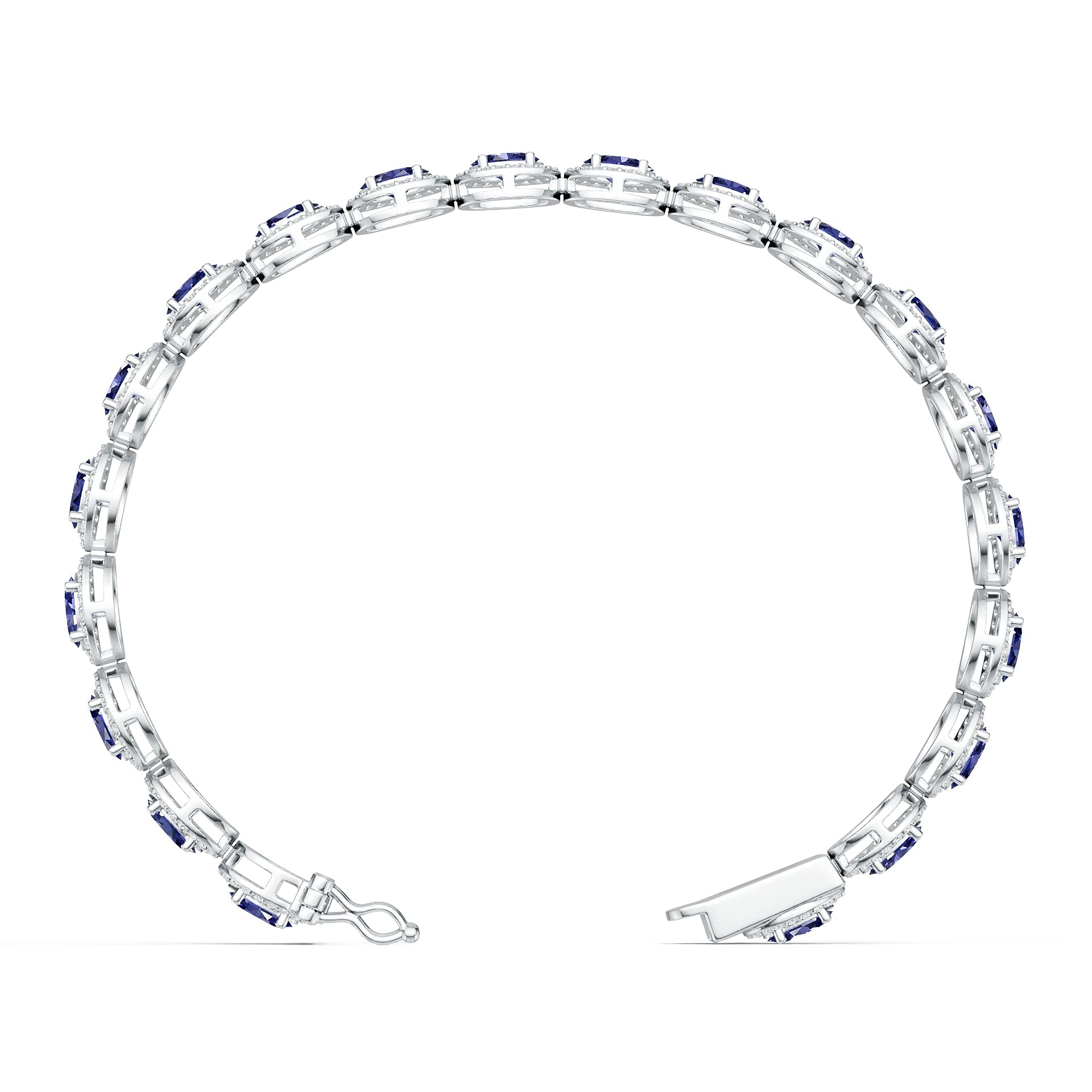 Sterling Silver Semi Mount Bracelet Setting Oval OV 6X4mm DHJ