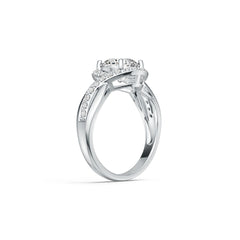 Sterling Silver Semi Mount Ring Setting Round RD 8x8mm DHJ