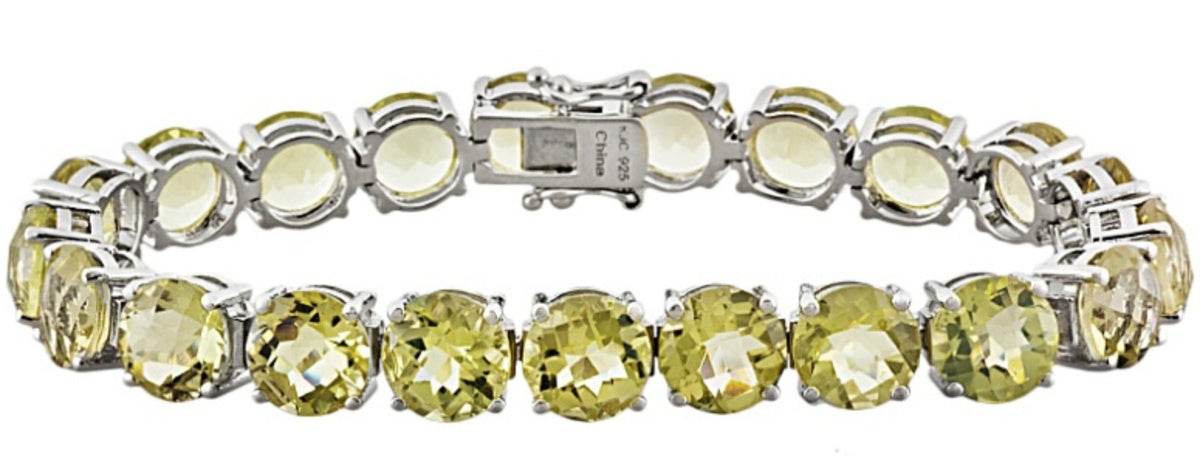 18K Gold Semi Mount Bracelet Setting Round RD 8x8mm DHJ