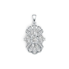 Sterling Silver Semi Mount Pendant Setting Round RD 5X5mm DHJ