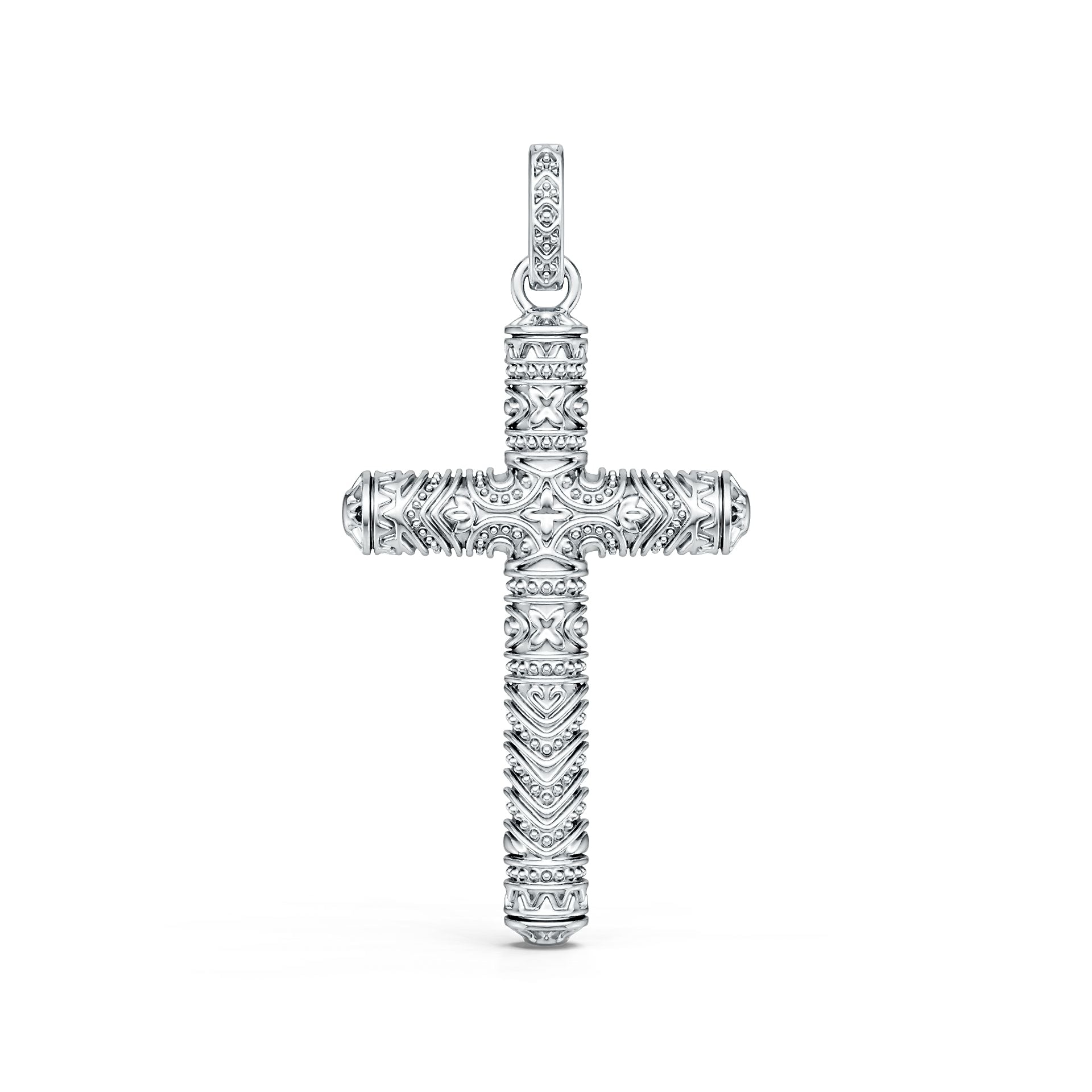 Sterling Silver Pendant Solid Cross Theme DHJ