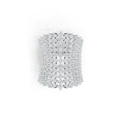 Anillo de plata de ley con montaje semi, ajuste redondo RD 2.5mm