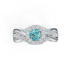 Sterling Silver Semi Mount Ring Setting Cushion CU 5X5mm Syzjewelry