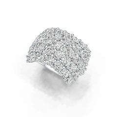 Platinum Semi Mount Ring Setting Round RD 3.5x3.5mm DHJ