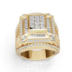 18K Gold Semi Mount Ring Setting Princess Pr 2x2mm Diamond Accent Syz Jewelry