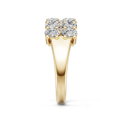 10K Gold Semi Mount Ring Setting Oval Ov 4x3mm Moissanite Accent Syz Jewelry
