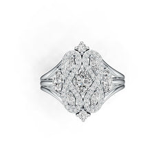 10K Gold Semi Mount Ring Setting Oval OV 6X4mm Moissanite Accent DHJ
