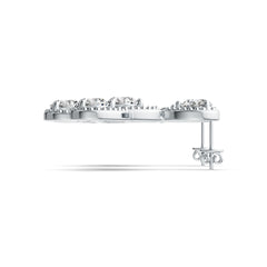 Sterling Silver Semi Mount Earrings Setting Round RD 6x6mm DHJ