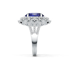 10K Gold Semi Mount Ring Setting Oval Ov 11.5x8mm Moissanite Accent Syzjewelry