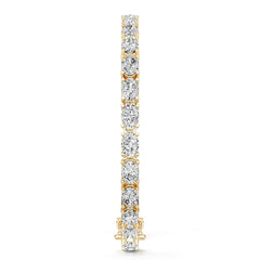 18K Gold Semi Mount Bracelet Setting Round Ro 7x5mm Diamond Accent Syz Jewelry