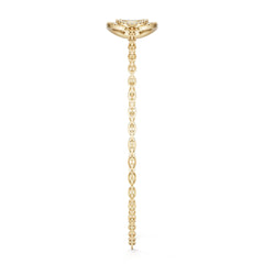 14K Gold Semi Mount Bracelet Setting Round Ro 1x1mm Syz Jewelry