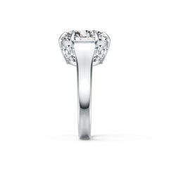 Sterling Silver Semi Mount Ring Setting Round RD 12X12mm Solitaire DHJ