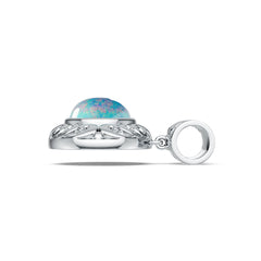 Sterling Silver Semi Mount Pendant Setting Oval OV 16X12mm DHJ