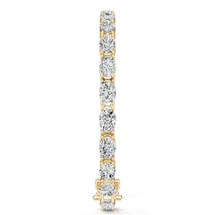 18K Gold Semi Mount Bracelet Setting Round Ro 5x5mm Syz Jewelry