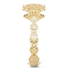 14K Gold Semi Mount Bracelet Setting Round Ro 6x6mm Syz Jewelry