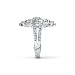 Серебряна напівоправа для каблучки кругла RD 2.5mm