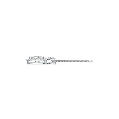 18K Gold Semi Mount Pendant Setting Cushion CU 7X5mm Halo Diamond Accent DHJ