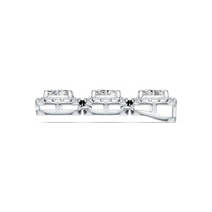 Platinum Semi Mount Pendant Setting Oval OV 6X4mm Diamond Accent DHJ