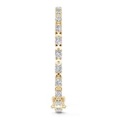 18K Gold Semi Mount Bracelet Setting Oval Ov 5x4mm Syz Jewelry