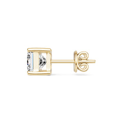 18K Gold Semi Mount Earrings Setting Princess Pr 6x6mm Syz Jewelry