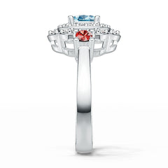 Sterling Silver Semi Mount Ring Setting Round RD 6x6mm DHJ