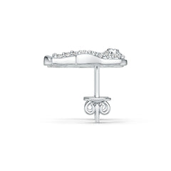 Sterling Silver Semi Mount Earrings Setting Round RD 1.5mm DHJ