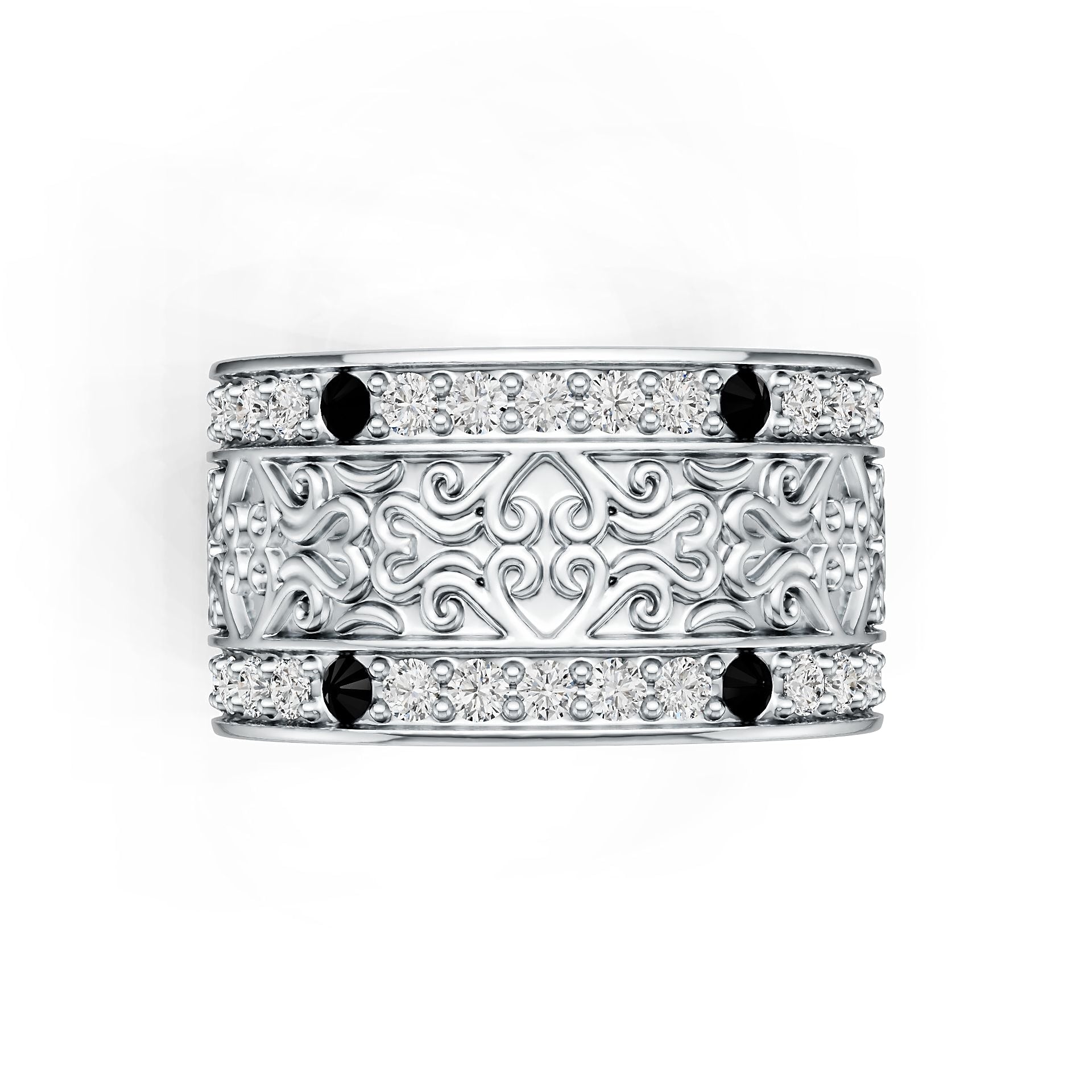 Sterling Silver Semi Mount Ring Setting Round Rd Diamond Accent DHJ