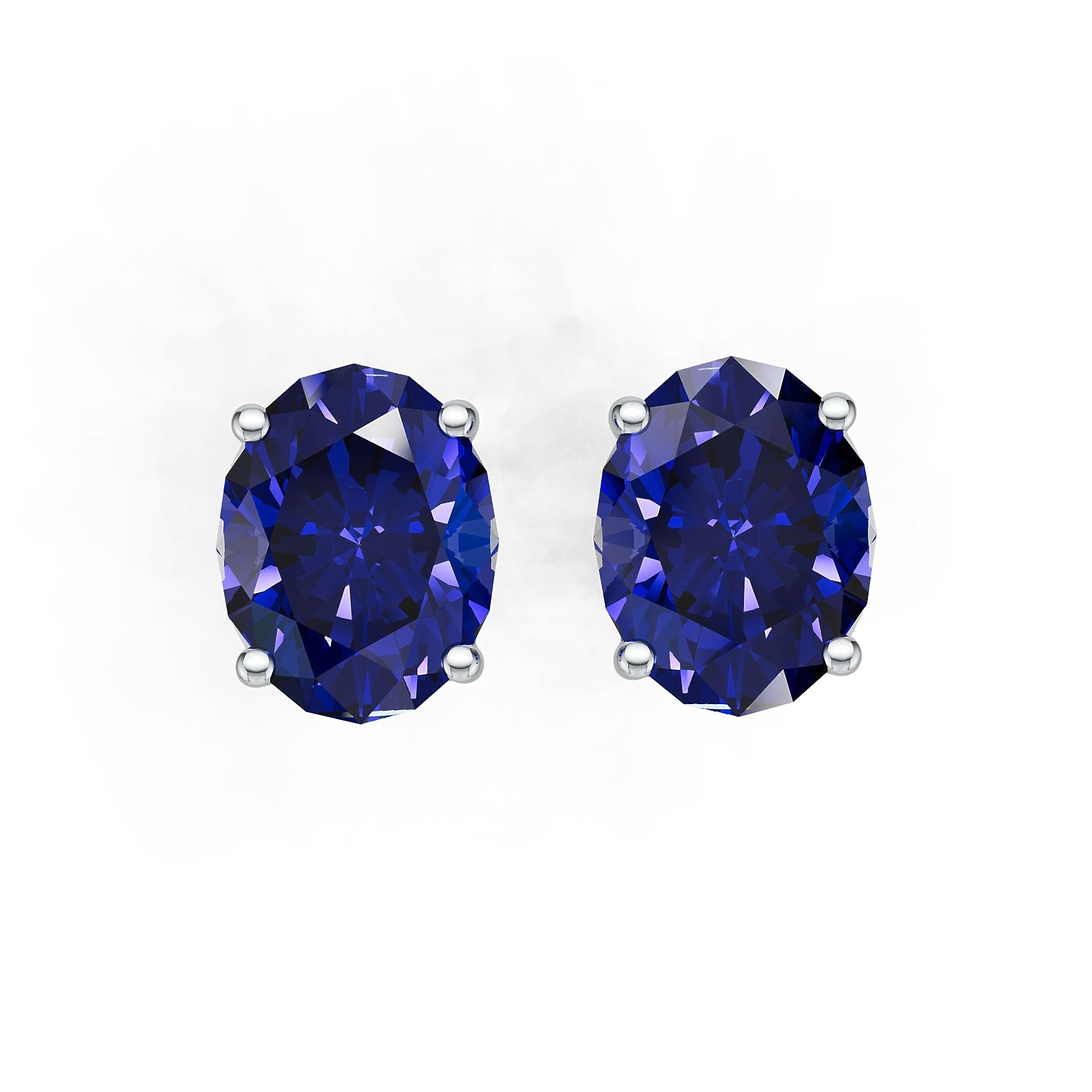 Sterling Silver Semi Mount Earrings Setting Round Rd 5x7mm DHJ