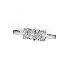 18K Gold Semi Mount Ring Setting Oval OV 6X4mm Diamond Accent DHJ