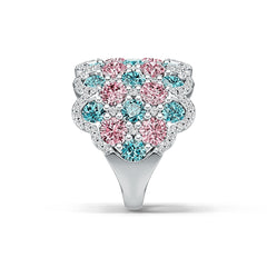 Sterling Silver Semi Mount Ring Setting Round RD 4x4mm DHJ