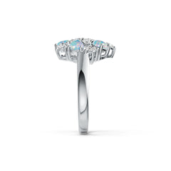 Sterling Silver Semi Mount Ring Setting Pear PE 5X4mm DHJ