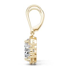 14K Gold Semi Mount Earrings Setting Round Ro 10x8mm Diamond Accent Syz Jewelry