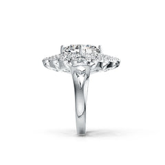 Sterling Silver Semi Mount Ring Setting Cushion CU 10X10mm Vintage Style - Syzjewelry