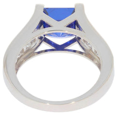 14K Gold Semi Mount Ring Setting Princess SQ 9X9mm 25534R Diamond Accent Syzjewelry