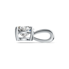 Platinum Semi Mount Pendant Setting Round RD 6.5mm DHJ