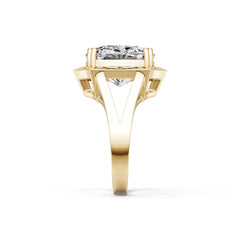 14K Gold Semi Mount Ring Setting Cushion CU 13X13mm Syzjewelry