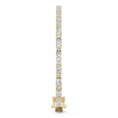 18K Gold Semi Mount Bracelet Setting Oval Ov 4x3mm Diamond Accent Syz Jewelry