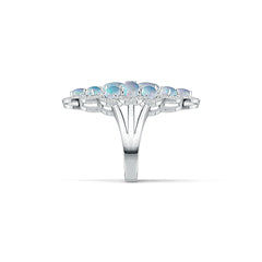 Sterling Silver Semi Mount Ring Setting Oval OV 7X5mm OV 5X4mm Cabochon - Syzjewelry