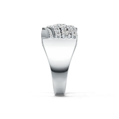 Sterling Silver Semi Mount Ring Setting Oval OV 4X3mm with White Topaz DHJ
