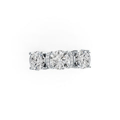 18K Gold Semi Mount Ring Setting Round RD 7X7mm with Diamond Accent DHJ