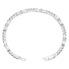 18K Gold Semi Mount Bracelet Setting Round RD 3x3mm DHJ