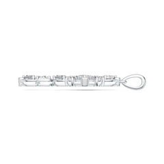 10K Gold Semi Mount Pendant Setting Marquise MQ 6X3mm PE 5X3mm HT 4X4mm Moissanite Accent DHJ