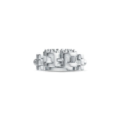 Sterling Silver Semi Mount Bracelet Setting Trillion TR 7X7mm with White Topaz or Moissanite DHJ