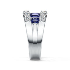 Platinum Semi Mount Ring Setting Round Ro 5x3mm Syz Jewelry