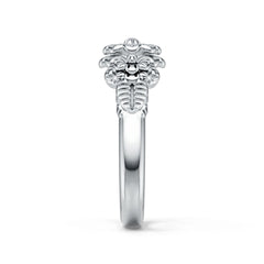 Sterling Silver Semi Mount Ring Setting Round Ro 6x6mm DHJ