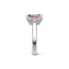 Sterling Silver Semi Mount Ring Setting Emerald OCT 10X8MM HT 5X5MM DHJ